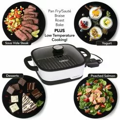 Presto® 12" Precise Tuxedo Digital Precision Skillet Multi Cooker -Frying, Grilling & Cooking Shop 07118 av3