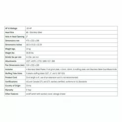 LEM Dual Grind #8 Big Bite Meat Grinder + 11pc Grinder Cleaning Kit -Frying, Grilling & Cooking Shop 1784specs 1