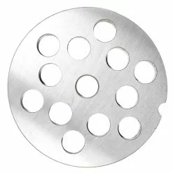 LEM Premium #20/22 Salvinox SS Grinder Plate - 1/2" (12mm) -Frying, Grilling & Cooking Shop 22 12mm plate 2 1