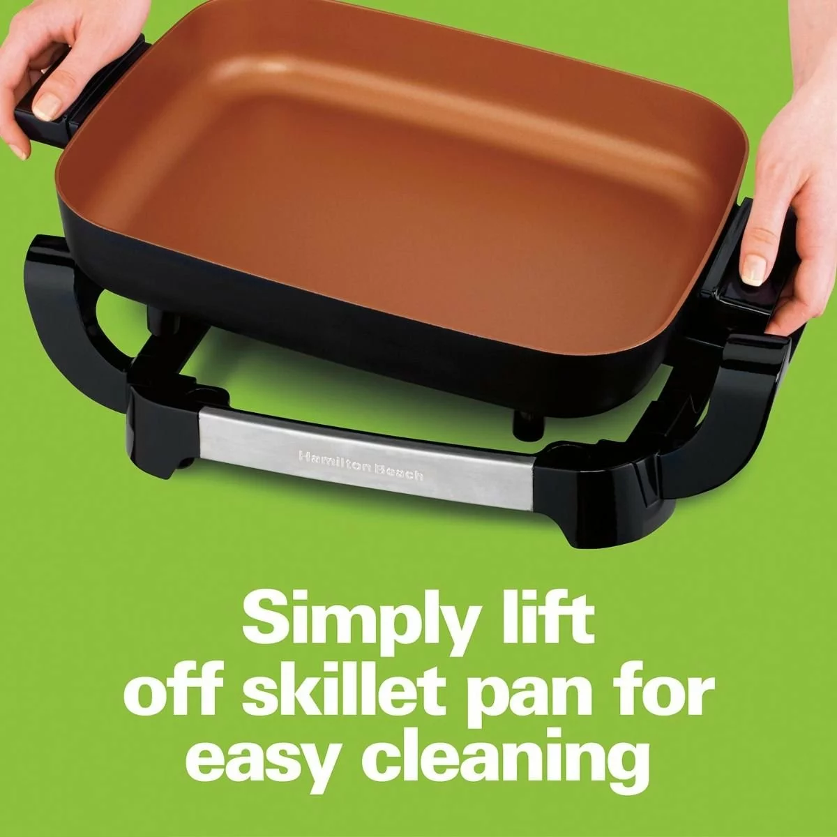 Hamilton Beach Home Hamilton Beach Durathon Ceramic Skillet With Removable Pan 6 Hamilton Beach Home Hamilton Beach Durathon Ceramic Skillet With Removable Pan - Image 4