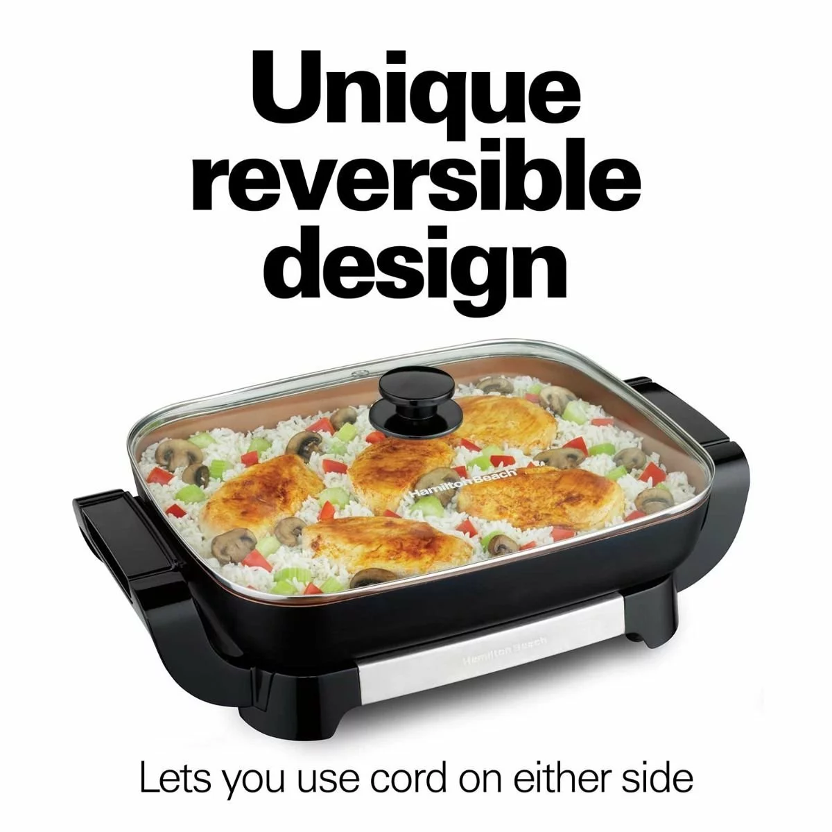 Hamilton Beach Home Hamilton Beach Durathon Ceramic Skillet With Removable Pan 5 Hamilton Beach Home Hamilton Beach Durathon Ceramic Skillet With Removable Pan - Image 3