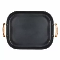 Viking 16" Roasting Pan | Black & Copper -Frying, Grilling & Cooking Shop 40051 9902chc 08