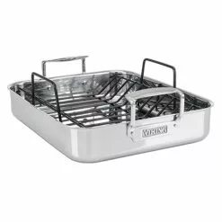 Viking 3-Ply Roasting Pan With Nonstick Rack (16" X 13")
