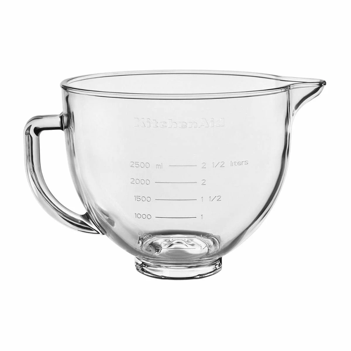 KitchenAid 5-Quart Glass Bowl + Lid | Fits 4.5-Quart & 5-Quart KitchenAid Tilt-Head Stand Mixers 4 KitchenAid 5-Quart Glass Bowl + Lid | Fits 4.5-Quart & 5-Quart KitchenAid Tilt-Head Stand Mixers - Image 2