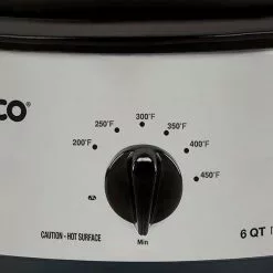 Nesco / American Harvest Nesco 6-Quart Roaster | Stainless Steel 8 Nesco / American Harvest Nesco 6-Quart Roaster | Stainless Steel -Frying, Grilling & Cooking Shop 6 quart stainless roaster control dial 2