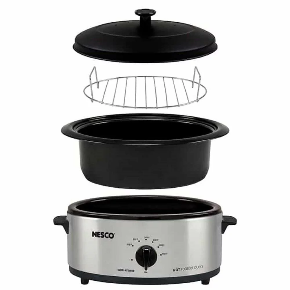 Nesco / American Harvest Nesco 6-Quart Roaster | Stainless Steel 4 Nesco / American Harvest Nesco 6-Quart Roaster | Stainless Steel - Image 2