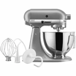KitchenAid Deluxe 4.5 Quart Tilt-Head Stand Mixer | Silver -Frying, Grilling & Cooking Shop 6424708cv12d