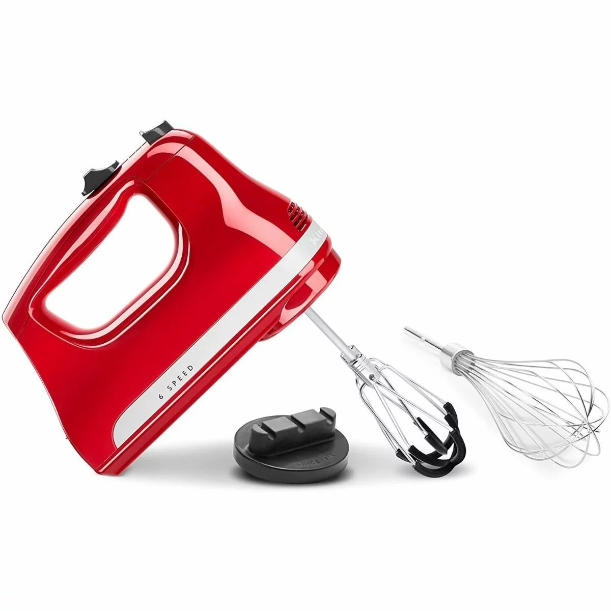 KitchenAid 6-Speed Hand Mixer With Flex Edge Beaters | Empire Red 7 KitchenAid 6-Speed Hand Mixer With Flex Edge Beaters | Empire Red - Image 5