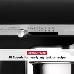 KitchenAid 3.5-Quart Artisan Mini Plus Tilt-Head Stand Mixer | Black Matte -Frying, Grilling & Cooking Shop 71cez3imqwl. ac sl1500