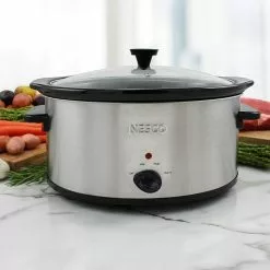 Nesco / American Harvest Nesco 6-Quart Slow Cooker | Stainless Steel -Frying, Grilling & Cooking Shop 71i3pafltrl. ac sl1500