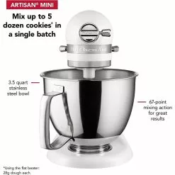 KitchenAid 3.5-Quart Artisan Mini Plus Tilt-Head Stand Mixer | Matte White -Frying, Grilling & Cooking Shop 71myk5vxb8l. ac sl1500