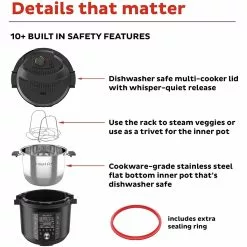 Instant Pot Pro Pressure Cooker | 8-Quart -Frying, Grilling & Cooking Shop 71s7qcddfwl. ac sl1500