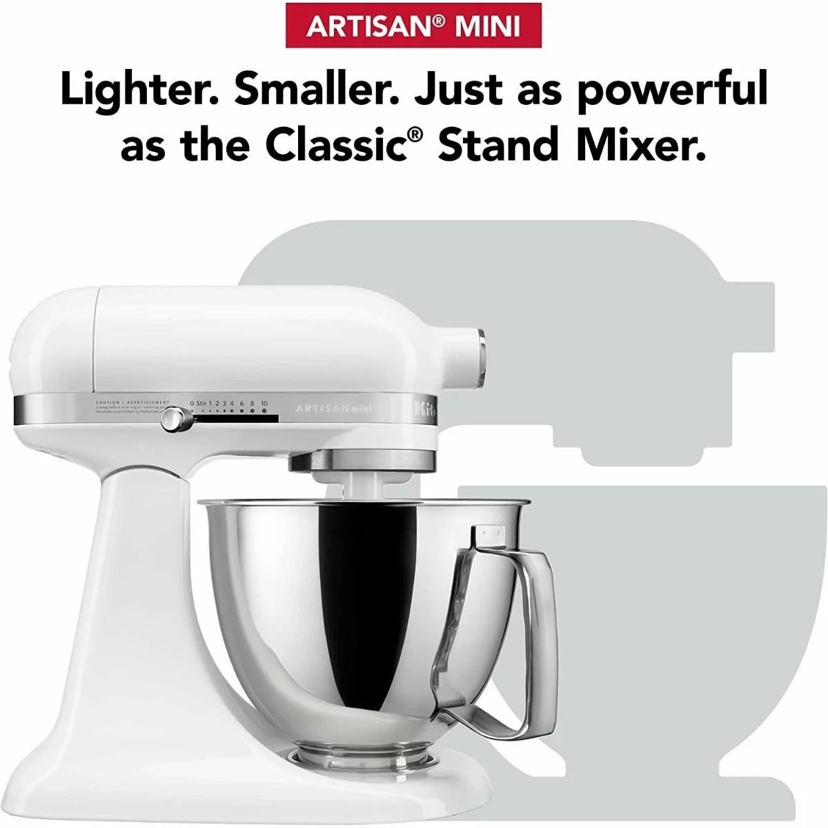 KitchenAid 3.5-Quart Artisan Mini Plus Tilt-Head Stand Mixer | White 4 KitchenAid 3.5-Quart Artisan Mini Plus Tilt-Head Stand Mixer | White - Image 2