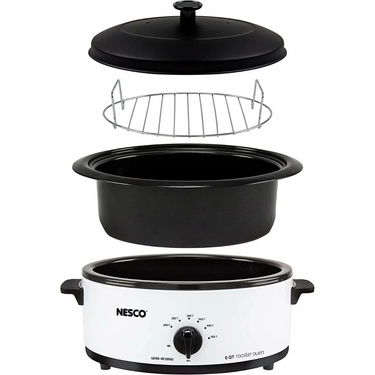 Nesco / American Harvest Nesco 6-Quart Roaster | White 4 Nesco / American Harvest Nesco 6-Quart Roaster | White - Image 2
