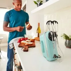 KitchenAid 6-Speed Hand Mixer With Flex Edge Beaters | Ice Blue -Frying, Grilling & Cooking Shop 816beadbatl. ac sl1500