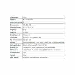 LEM Big Bite Meat Grinder #8 With 1/8" (3mm) And 1/4" (6mm) Grinder Plates 15 LEM Big Bite Meat Grinder #8 With 1/8" (3mm) And 1/4" (6mm) Grinder Plates -Frying, Grilling & Cooking Shop 8specs 7