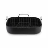 All-Clad HA1 Hard Anodized Nonstick Roaster & Rack | 13.6" X 16" -Frying, Grilling & Cooking Shop all clad ha1 roaster with rack 1
