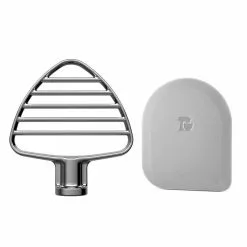 KitchenAid Stainless Steel Stand Mixer Tools (4-Piece Set) | Fits 4.5-Quart & 5-Quart KitchenAid Artisan Tilt-Head Stand Mixers -Frying, Grilling & Cooking Shop beater and scraper 2