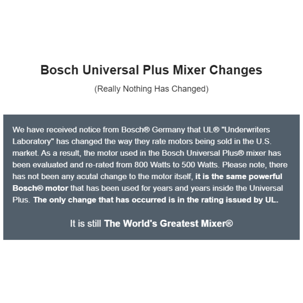 Bosch Universal Plus 6.5 Qt. Mixer + Meat Grinder Attachment + Patty Press & LEM Freezer Sheets 10 Bosch Universal Plus 6.5 Qt. Mixer + Meat Grinder Attachment + Patty Press & LEM Freezer Sheets - Image 8