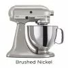 KitchenAid 5-Quart Artisan Custom Metallic Series Tilt-Head Stand Mixer | Multiple Colors Available 1 KitchenAid 5-Quart Artisan Custom Metallic Series Tilt-Head Stand Mixer | Multiple Colors Available -Frying, Grilling & Cooking Shop brushed nickel ksm152psnk