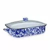 Golden Rabbit Enamelware 16" X 12.5" Roasting Pan With Lid | Cobalt Swirl -Frying, Grilling & Cooking Shop cb15 b3c20b51 bd60 4682 b65a e41cc2a58851