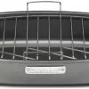 Cuisinart Ovenware Classic Nonstick Large Roasting Pan With Rack -Frying, Grilling & Cooking Shop cuisinart roasting pan nonstick with rack asr 1713v popup