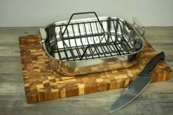 All-Clad Stainless Steel Roaster With Rack | Large - 16" X 13" -Frying, Grilling & Cooking Shop dsc 1123 1