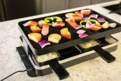 Swissmar Classic Raclette Grill - Black Non-Stick Reversible - 8 Person -Frying, Grilling & Cooking Shop dscf0736