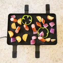 Swissmar Classic Raclette Grill - Black Non-Stick Reversible - 8 Person -Frying, Grilling & Cooking Shop dscf0740