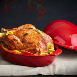 Emile Henry 4.5 Qt. Large Roaster | Burgundy -Frying, Grilling & Cooking Shop eh large roast 2