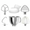KitchenAid 5-Quart Stainless Steel Bowl + Stainless Steel Pastry Beater Accessory Pack + Pouring Shield | Fits 5-Quart KitchenAid Tilt-Head Stand Mixers -Frying, Grilling & Cooking Shop ekb 5qthbowl ssaccy spb22