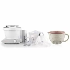 Bosch Universal Plus 6.5 Qt. Mixer + Flour Sifter & Baker's Pack + Mason Cash Innovative Kitchen Measuring Jug & Chocolate Chip Cookie Dough Mix