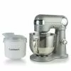 Cuisinart Precision 5.5-Quart Stand Mixer + Ice Cream Maker Attachment | Brushed Chrome -Frying, Grilling & Cooking Shop ekb cu2imixbc