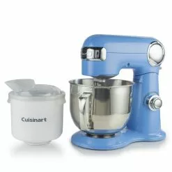 Cuisinart Precision 5.5-Quart Stand Mixer + Ice Cream Maker Attachment | Periwinkle Blue