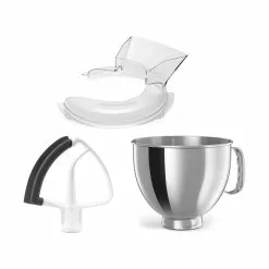 KitchenAid 5-Quart Stainless Steel Bowl + Flex Edge Beater + Pouring Shield | Fits 4.5-Quart & 5-Quart KitchenAid Tilt-Head Stand Mixers 8 KitchenAid 5-Quart Stainless Steel Bowl + Flex Edge Beater + Pouring Shield | Fits 4.5-Quart & 5-Quart KitchenAid Tilt-Head Stand Mixers -Frying, Grilling & Cooking Shop ekb k5thsbp kn1ps kfe5t 1