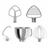 KitchenAid 5-Quart Stainless Steel Bowl + Stainless Steel Pastry Beater Accessory Pack | Fits 5-Quart KitchenAid Tilt-Head Stand Mixers -Frying, Grilling & Cooking Shop ekb k5thsbp ksm5th3pss spb