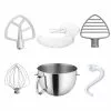 KitchenAid 6-Quart Stainless Steel Bowl + Coated Pastry Beater Accessory Pack + Pouring Shield | Fits 6-Quart KitchenAid Bowl-Lift Stand Mixers -Frying, Grilling & Cooking Shop ekb ka6qtbowl accy pb rb