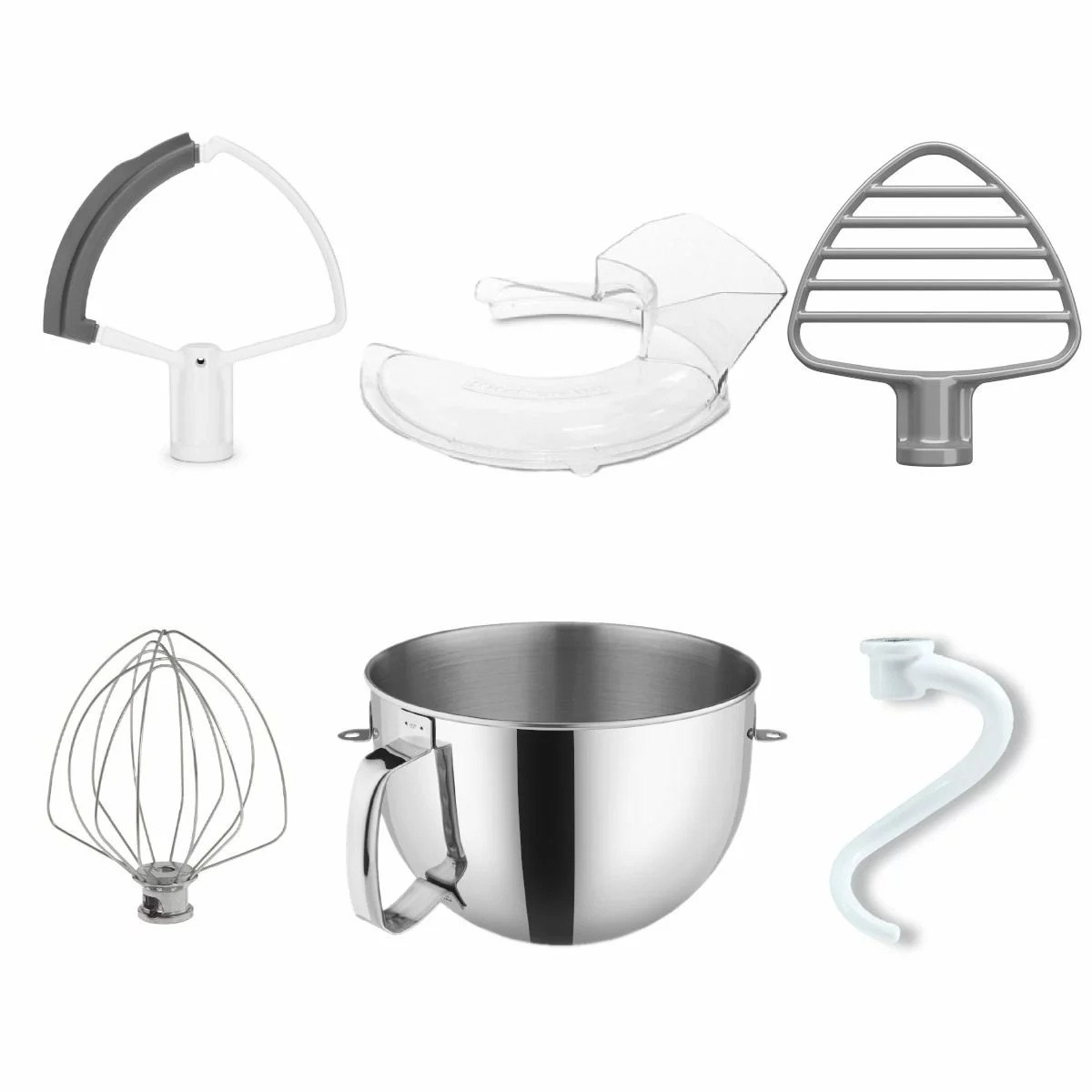 KitchenAid 6-Quart Stainless Steel Bowl + Coated Pastry Beater Accessory Pack + Pouring Shield | Fits 6-Quart KitchenAid Bowl-Lift Stand Mixers 3 KitchenAid 6-Quart Stainless Steel Bowl + Coated Pastry Beater Accessory Pack + Pouring Shield | Fits 6-Quart KitchenAid Bowl-Lift Stand Mixers
