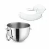 KitchenAid 7-Quart Stainless Steel Bowl + Pouring Shield | Fits 7-Quart KitchenAid Bowl-Lift Stand Mixers -Frying, Grilling & Cooking Shop ekb ka7qbowl kn256ps