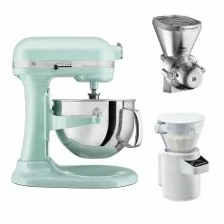 KitchenAid 6-Quart Pro 600 Bowl-Lift Stand Mixer | Ice Blue + Ultimate Baker's Bundle