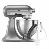 KitchenAid 5-Quart Artisan Tilt-Head Stand Mixer | Contour Silver + Flex Edge Beater -Frying, Grilling & Cooking Shop ekb ksm150pscu fe