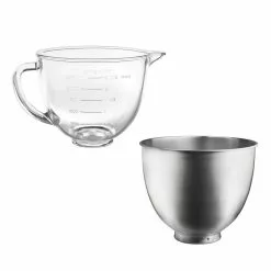 KitchenAid Stand Mixer Bowl Pack - Set Of 2 | Fits 3.5-Quart KitchenAid Artisan Mini Tilt-Head Stand Mixers -Frying, Grilling & Cooking Shop ekb ksm35gb ksm35ssb