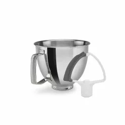 KitchenAid 3.5-Quart Flared Polished Stainless Steel Bowl + Flex Edge Beater | Fits 3.5-Quart KitchenAid Artisan Mini Tilt-Head Stand Mixers
