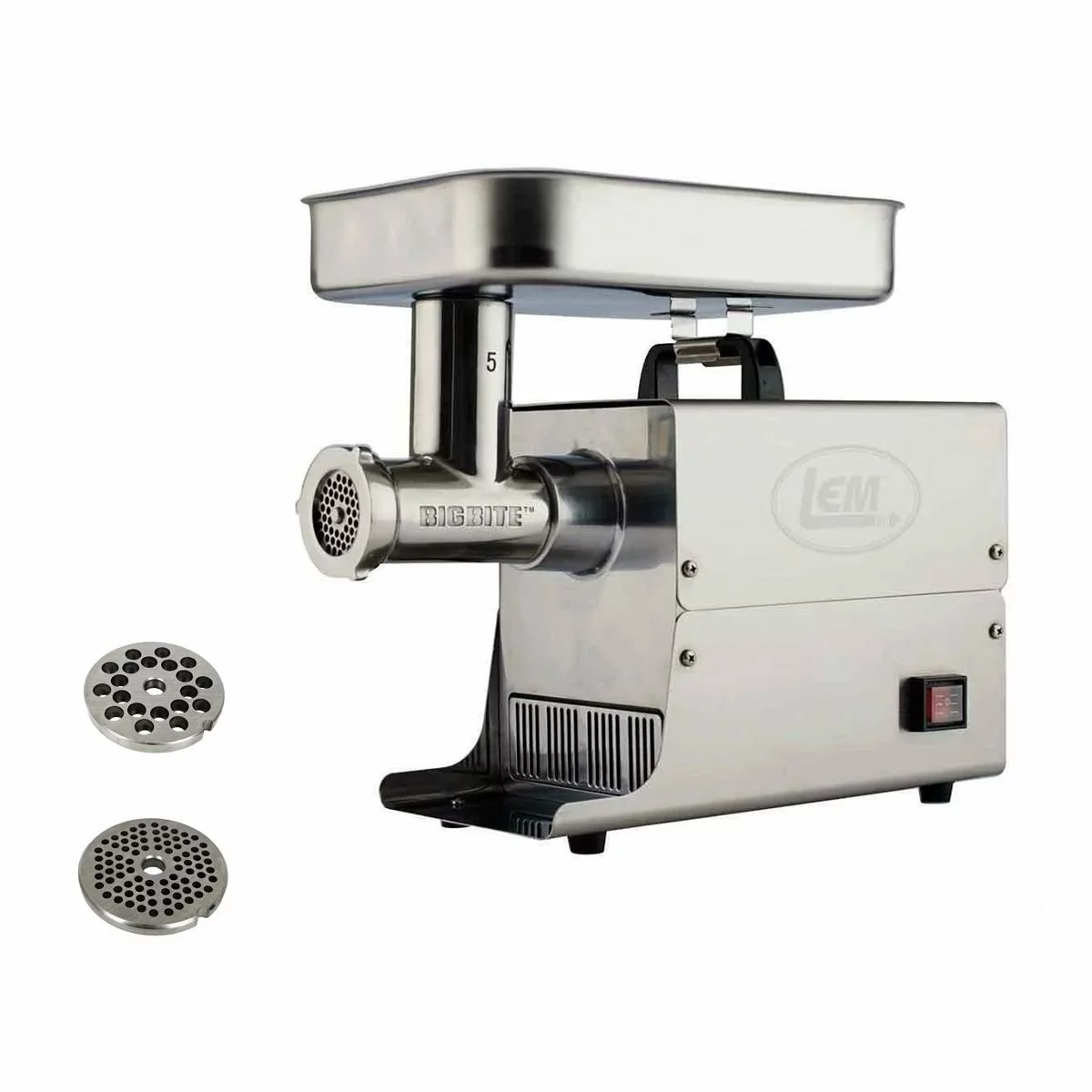 LEM Big Bite Meat Grinder #5 With 1/8" (3mm) And 1/4" (6mm) Grinder Plates 3 LEM Big Bite Meat Grinder #5 With 1/8" (3mm) And 1/4" (6mm) Grinder Plates