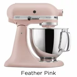 KitchenAid 5-Quart Artisan Tilt-Head Stand Mixers | Multiple Colors Available -Frying, Grilling & Cooking Shop feather pink ksm150psft 1