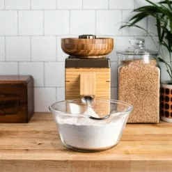 NutriMill Harvest Grain Mill | Gold + Cutting Board & Canister Bundle -Frying, Grilling & Cooking Shop goldharv4 1