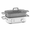 Cuisinart STACK5 Multifunctional Grill With Glass Lid | White 2 Cuisinart STACK5 Multifunctional Grill With Glass Lid | White -Frying, Grilling & Cooking Shop grm3cb 3qtr rt silo rgb