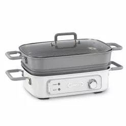 Cuisinart STACK5 Multifunctional Grill With Glass Lid | White