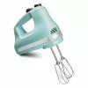 KitchenAid 5-Speed Ultra Power Hand Mixer | Aqua Sky 1 KitchenAid 5-Speed Ultra Power Hand Mixer | Aqua Sky -Frying, Grilling & Cooking Shop hero khm512aq 2