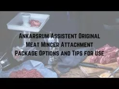 Ankarsrum Meat Grinder Complete Package | Basic Package + Strainer, Nut Grater, Pasta Discs, Cookie Extruder & 3 Meat Grinder Discs -Frying, Grilling & Cooking Shop hqdefault 30 20